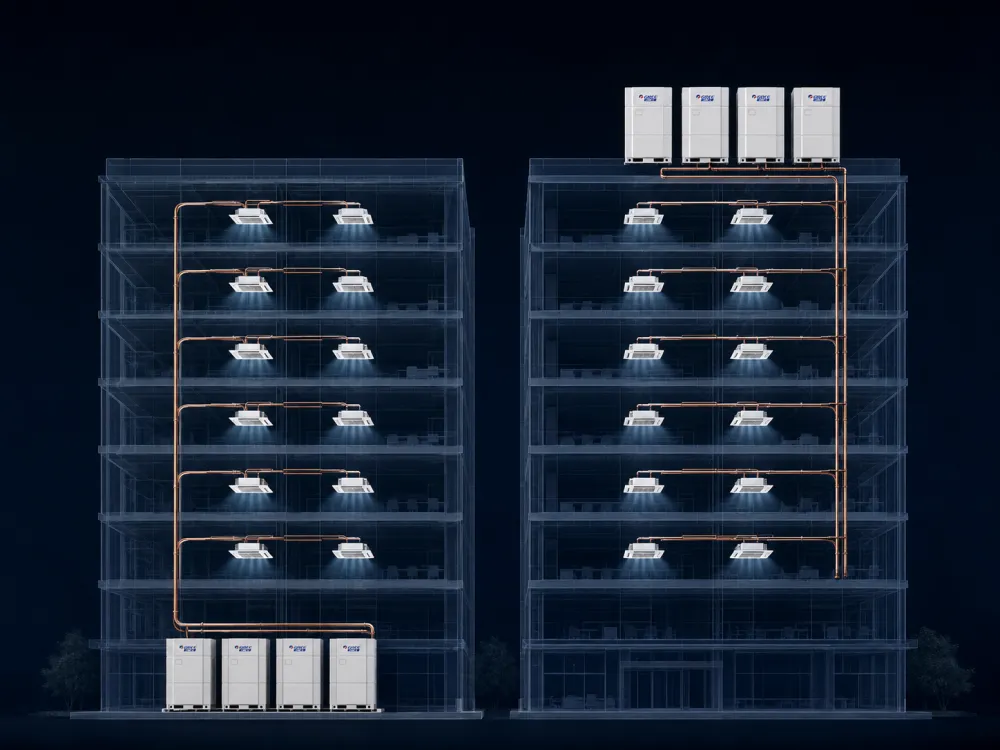 GMV- High Capacity Outdoor VRF Inverter Unit Features: Superior Engineering Flexibility