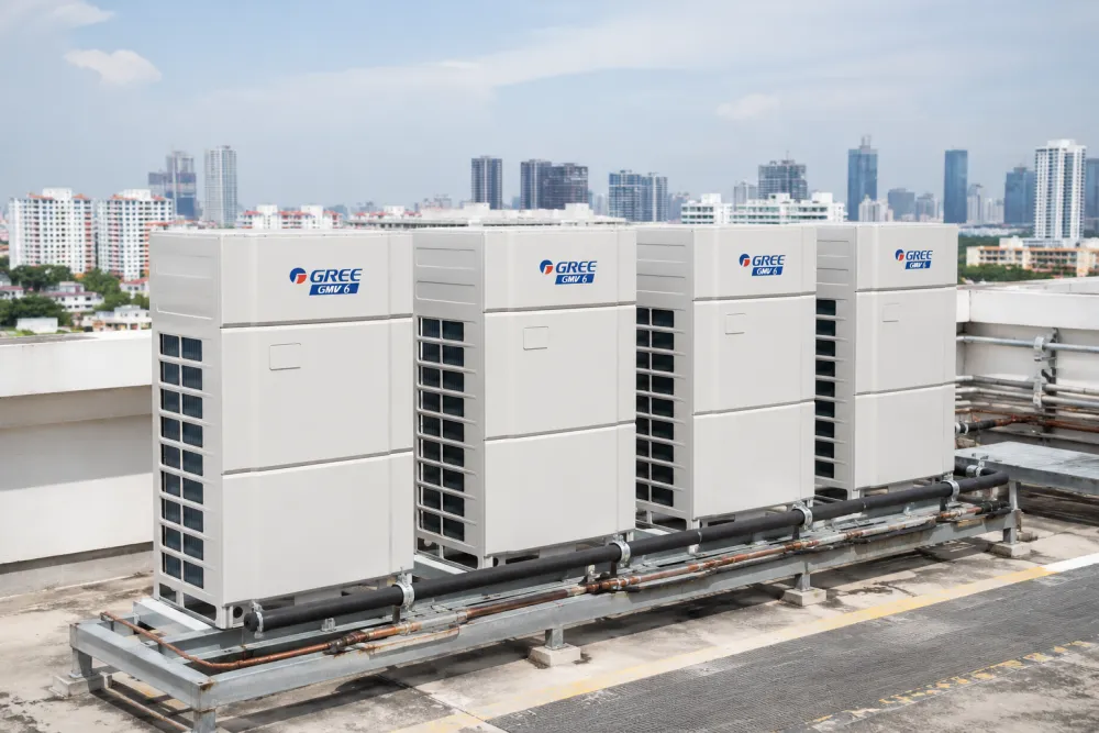 GMV- High Capacity Outdoor VRF Inverter Unit Features: High Capacity and Modular Scalability