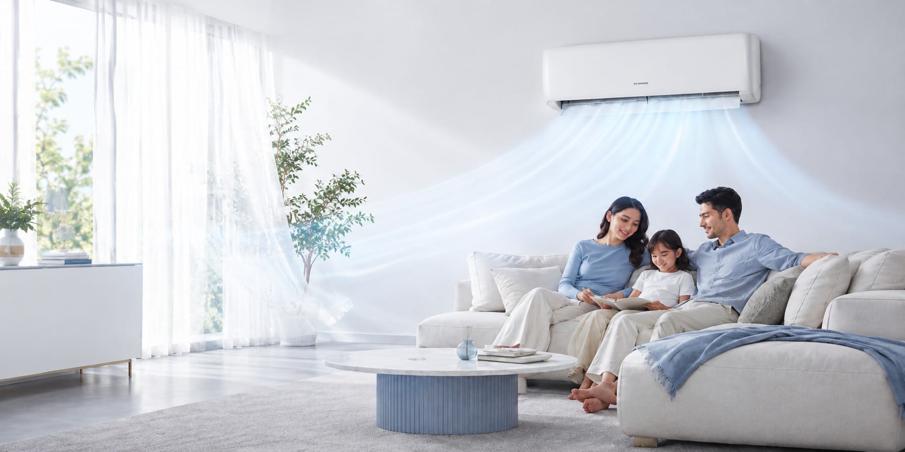 Alt: Gree Charmo Series inverter air conditioner for HDB and condo homes in Singapore