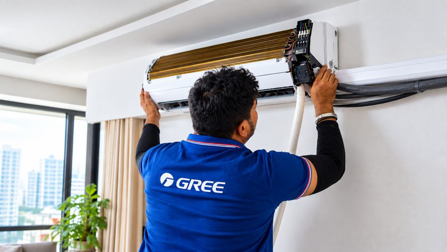 Gree air conditioner after-sales service on-site inspection